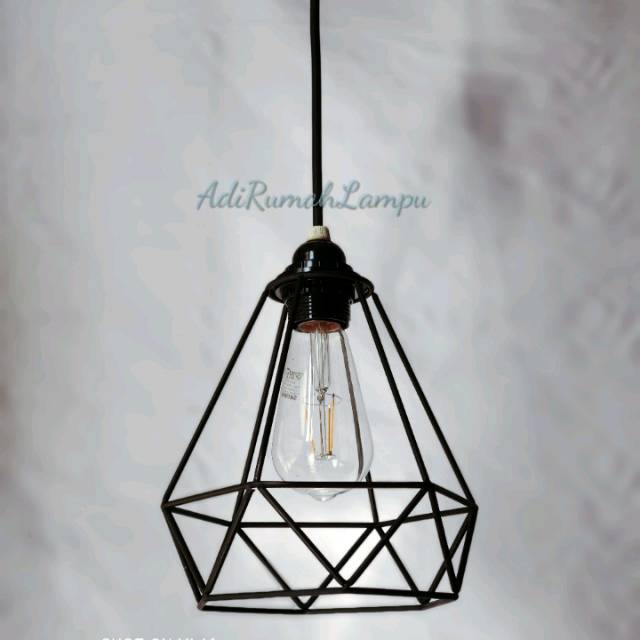  Lampu  Hias Gantung  Minimalis  Diamond Set Shopee  Indonesia