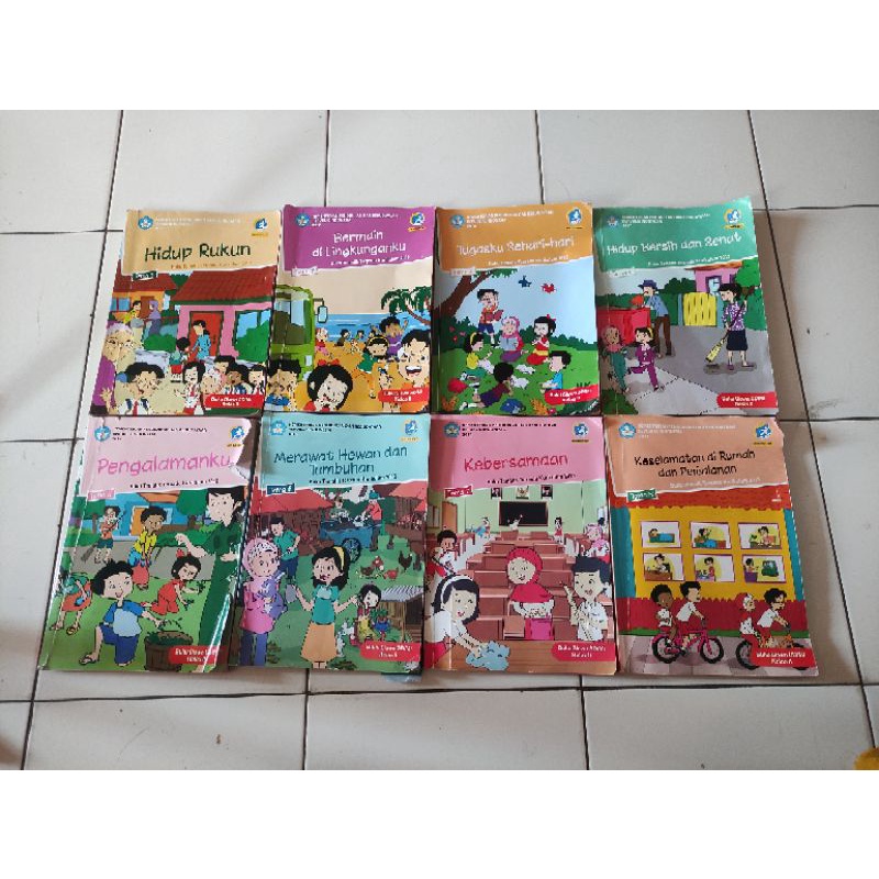 buku tema kelas 2 SD seken