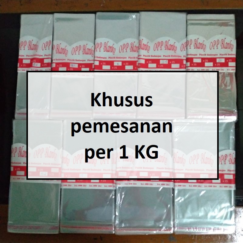 

[PER 1 KG] Plastik Undangan / Plastik OPP