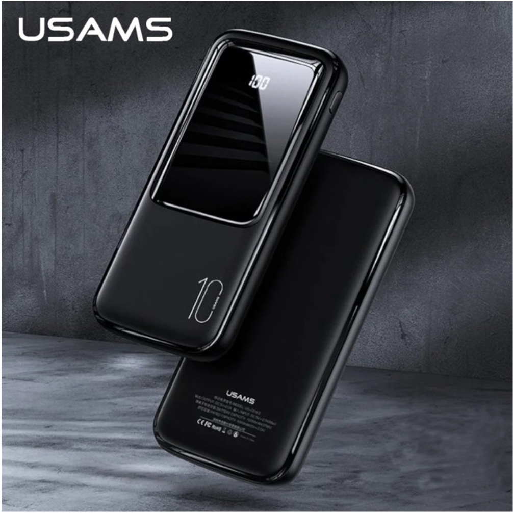 Powerbank USAMS PB58 10000mAh 2A With Broad LED Display Fast Charging