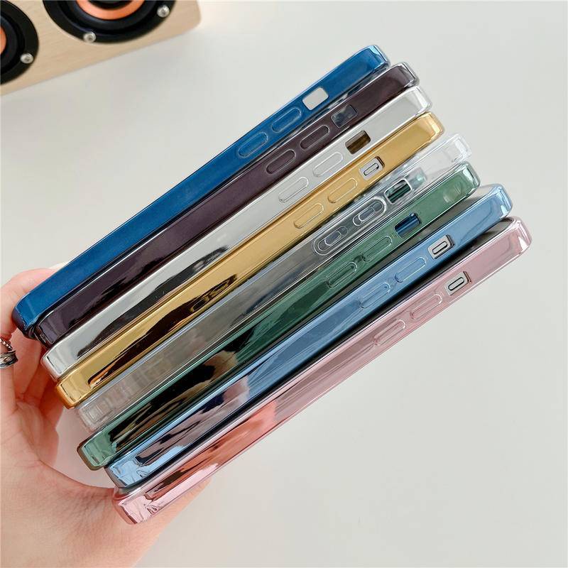 Casing Soft Case Silikon + Tempered Glass Transparan Untuk iPhone 11 / 12 Pro Max / 11 / 12