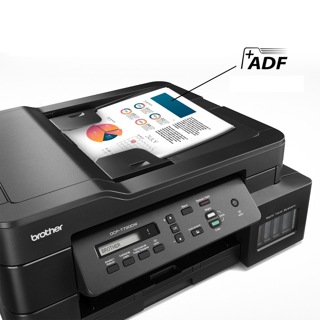 Printer Brother DCP-T720DW T720W T720 Inkjet Wireless Print Multifunction ADF Duplex Printer ( print  scan copy ) Garansi Resmi