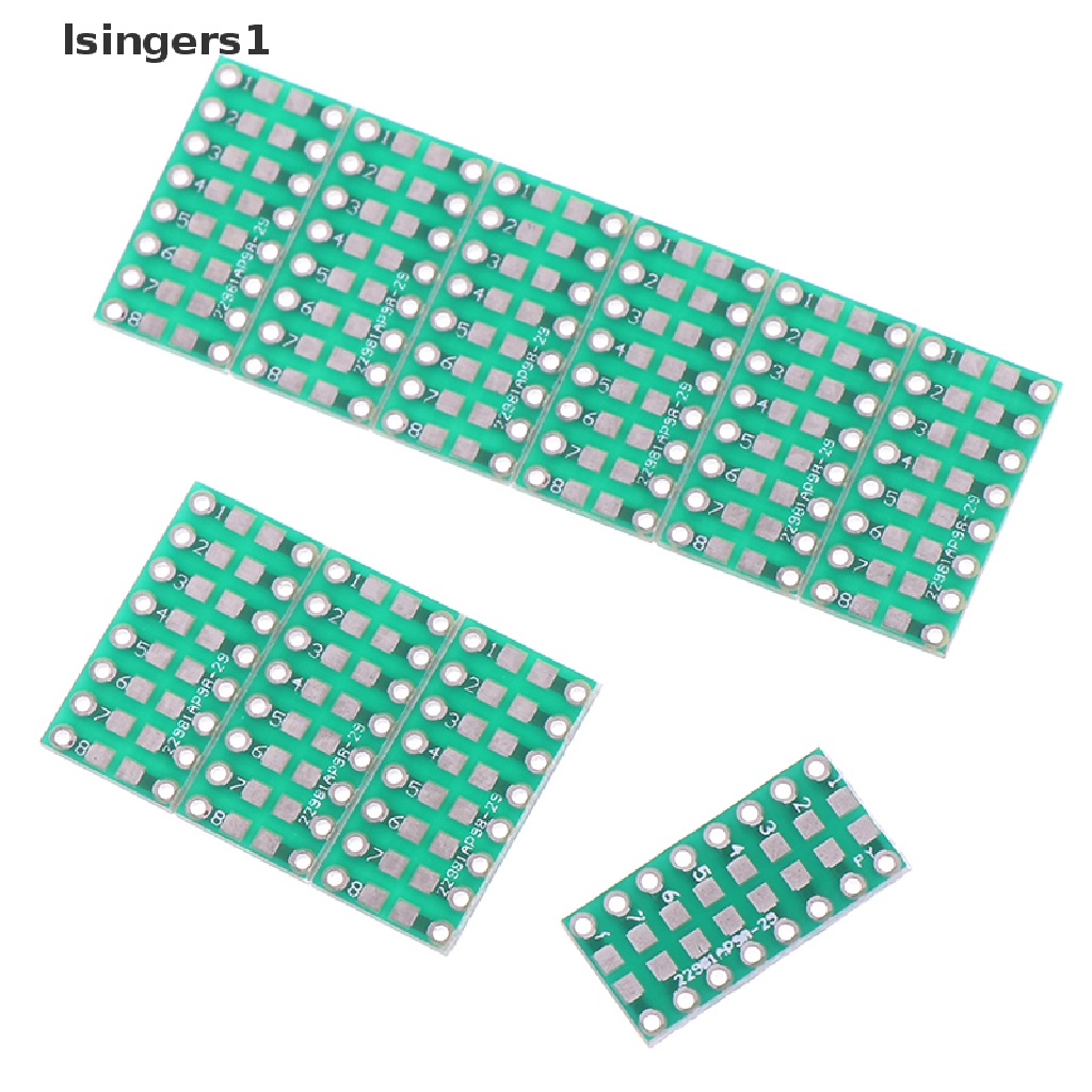 (lsingers1) 10pcs Papan PCB Konverter Komponen SMD / SMT 0805 0603 0402 Ke DIP