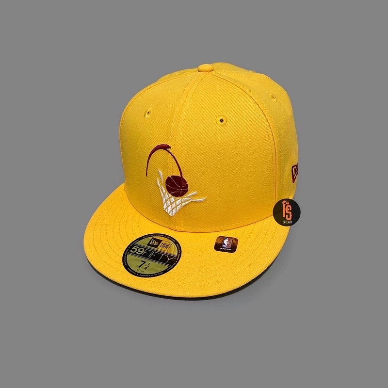 TOPI NEW ERA ORIGINAL 5950 NBA CITY 1 CLEVELAND CAVALIERS YELLOW
