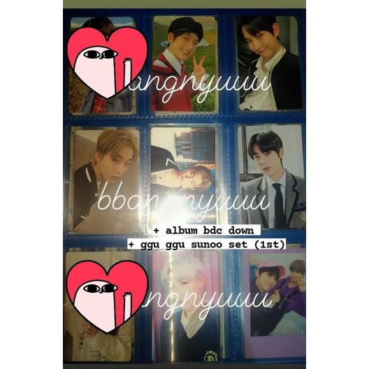 OFFICIAL PHOTOCARD SUNOO ENHYPEN BDC BDO DAWN DOWN HYPE LENTI GGU GGU ALBUM ONLY DOWN