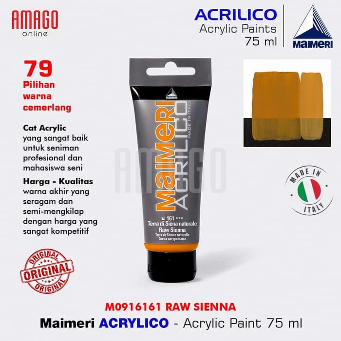 MAIMERI ACRILICO - ACRYLIC PAINT - RAW SIENNA - 75ML - M0916161