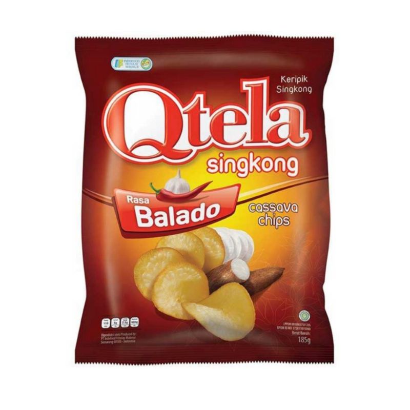 

Qtela Keripik Singkong Besar 185 g - Original/ Balado/ Barbeque