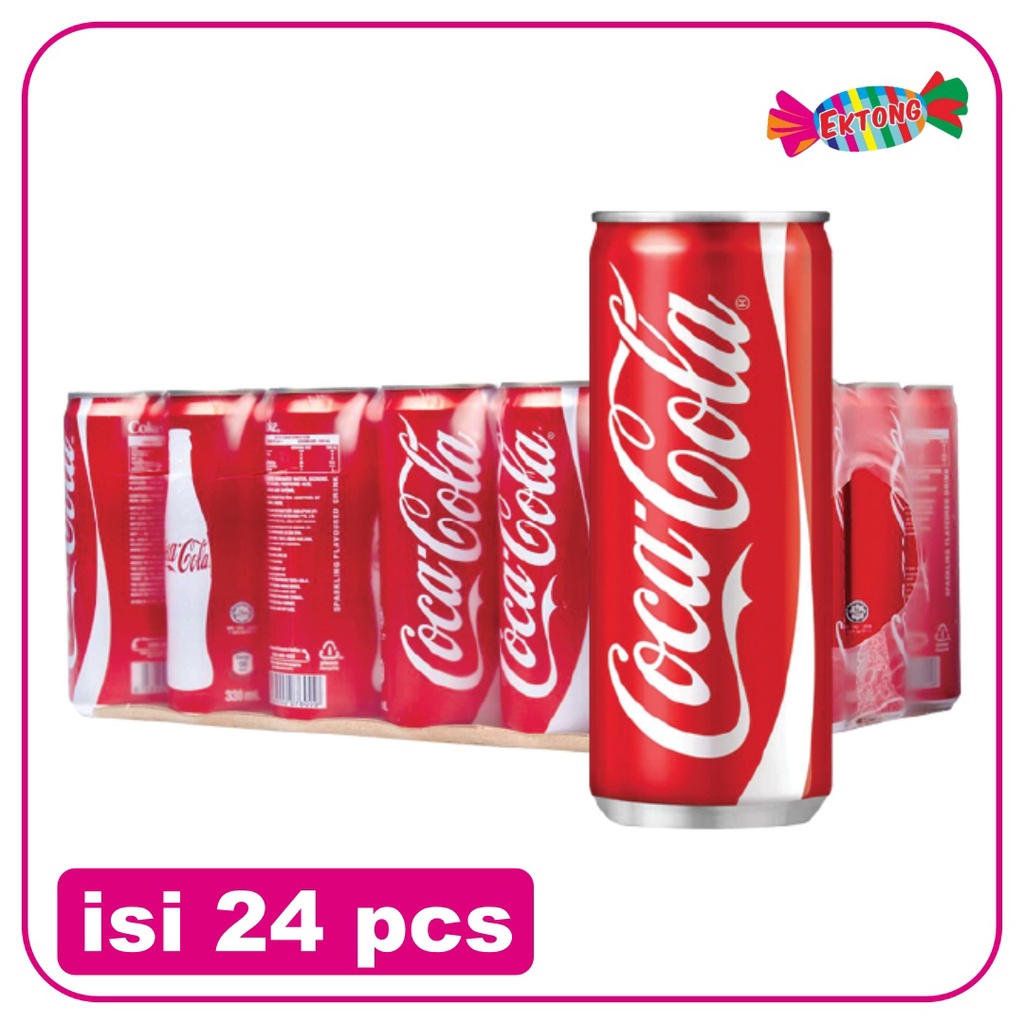 

Coca Cola Kaleng 250ml (Slim) / Karton isi 24pcs