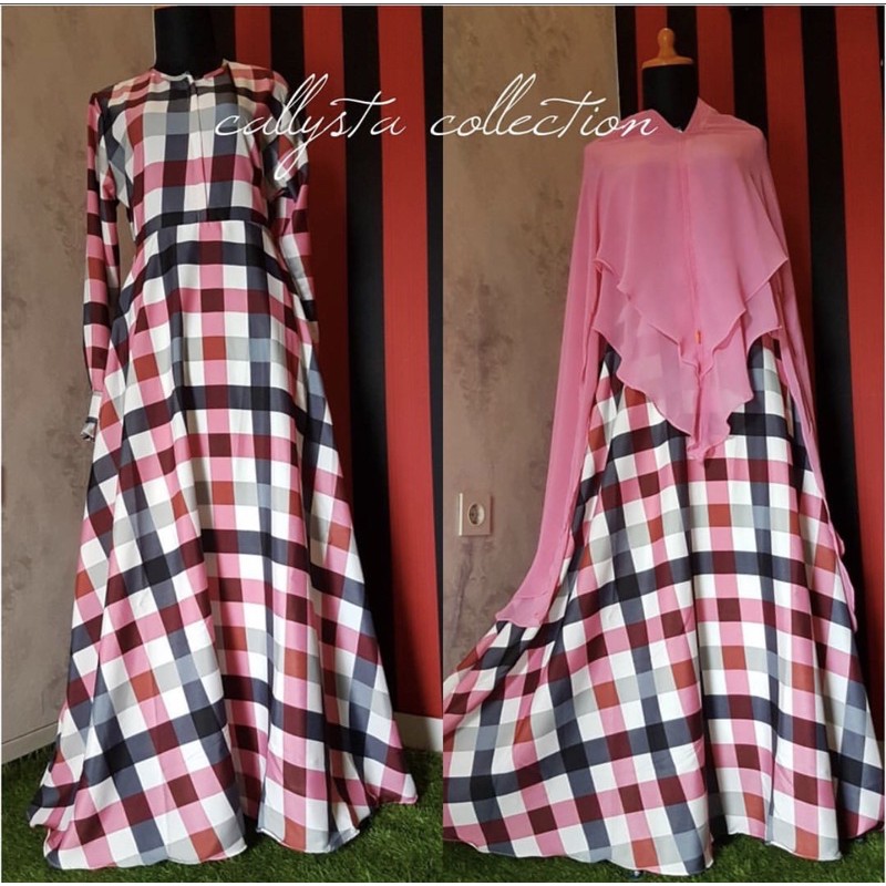 Gamis tartan saleee