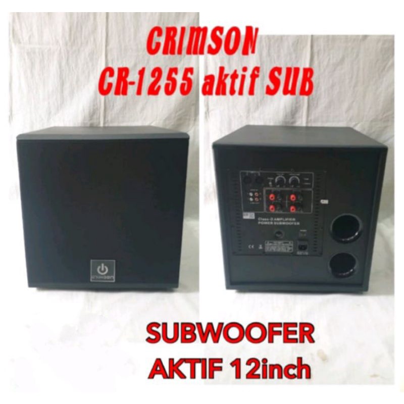 Subwoofer Aktif 12 Inch Crimson CR-1255 Subwoofer Box Aktif Original
