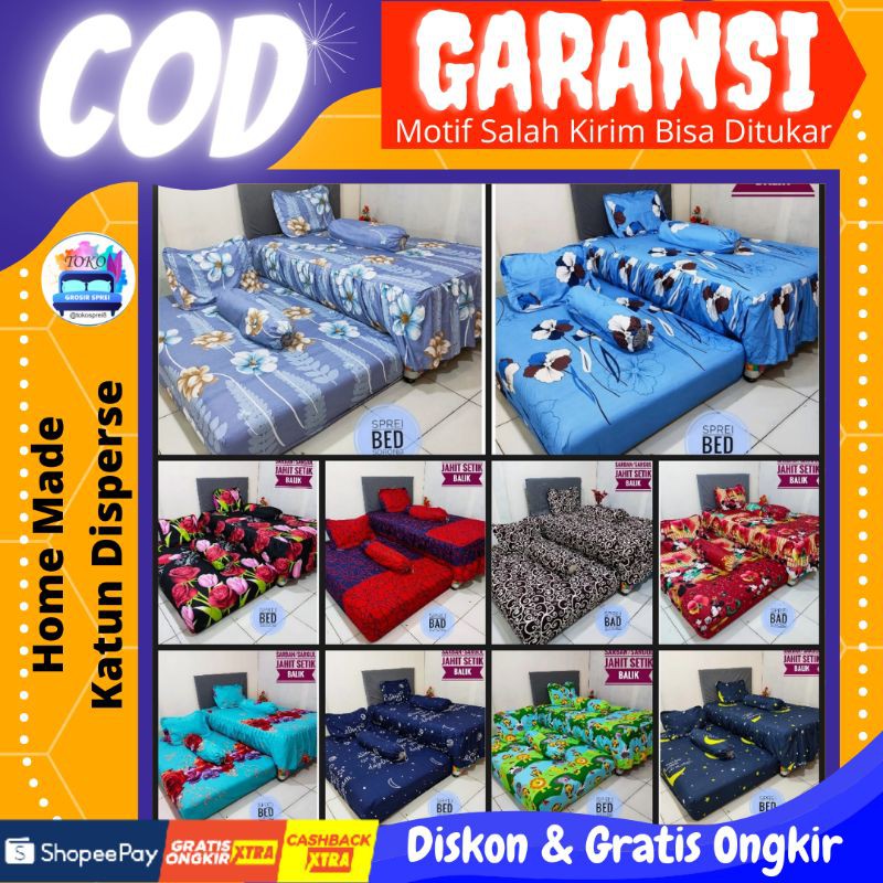 Sprei Sorong Homemade 2in1 Seprai Karakter Motif Kartun Doraemon Seprey Kasur Springbed Sorong Murah