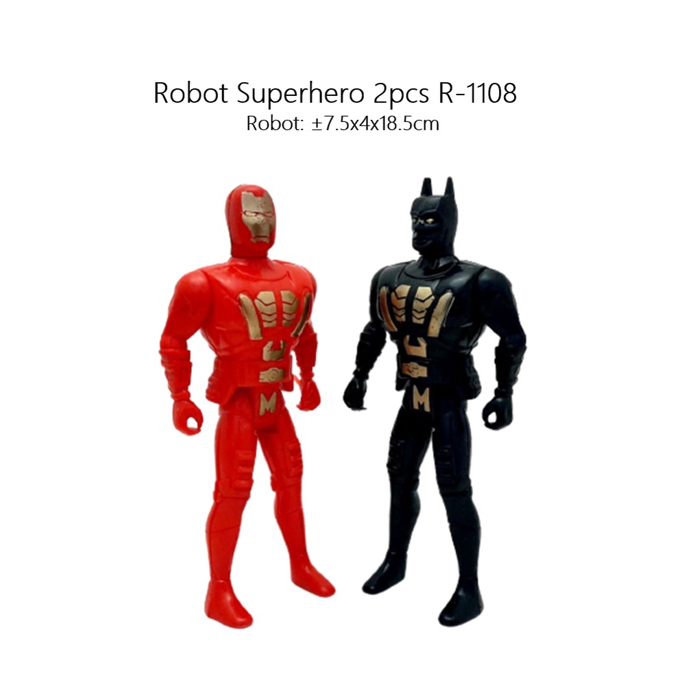 Mainan Anak Robot Superhero 2pcs R-1108