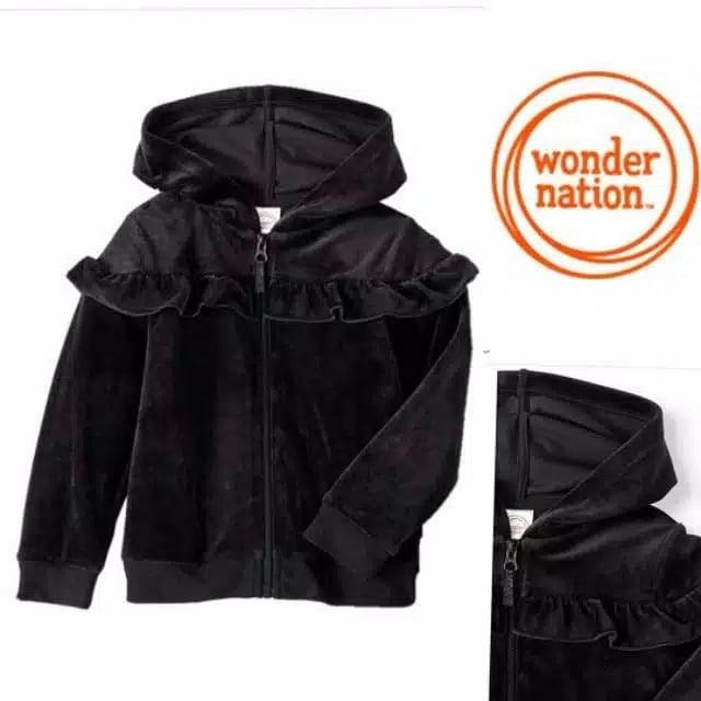 Jaket Wonder Nation Black size 3T