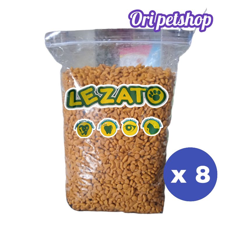 ( 8x) LEZATO Adult Tuna Flavour Dry Food Makanan Kucing dewasa 1kg - Kargo