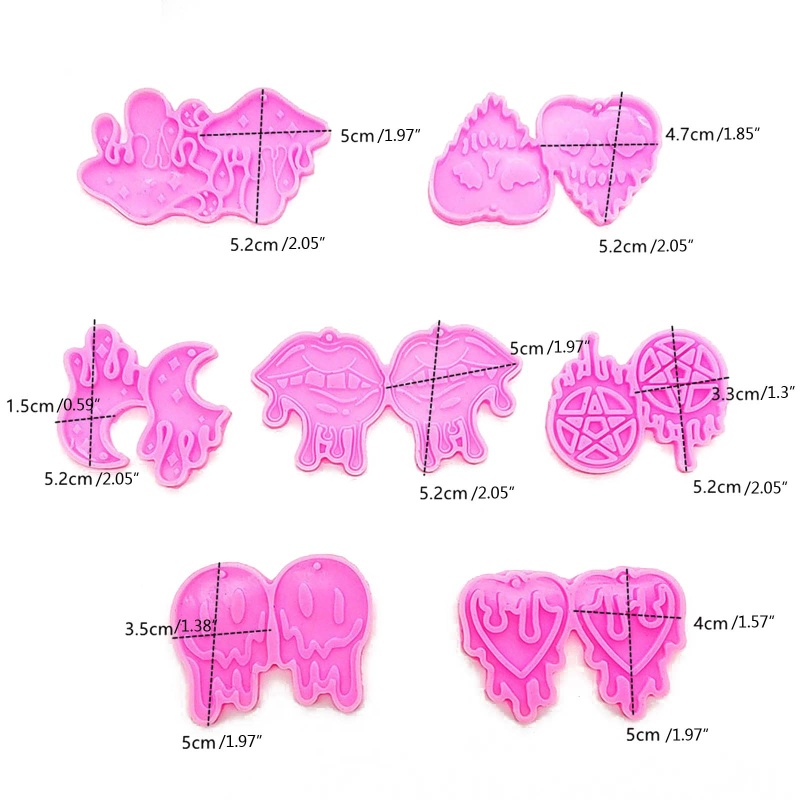 Siy 7pcs / set Cetakan Resin Untuk Membuat Perhiasan / Kerajinan Tangan DIY