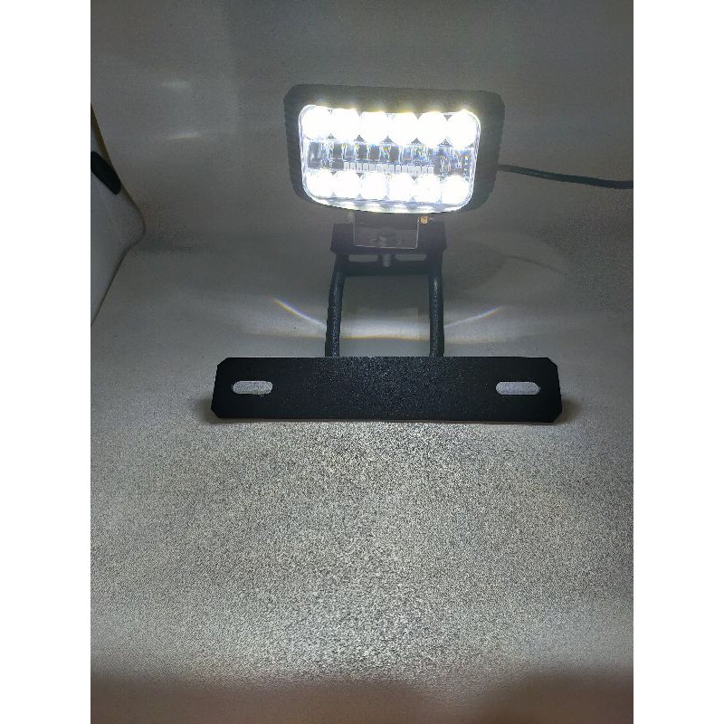 Breket Dudukan Plat Nomor Breket Lampu RX King Plus Lampu Tembak daymeker 12 led senja biru 30watt