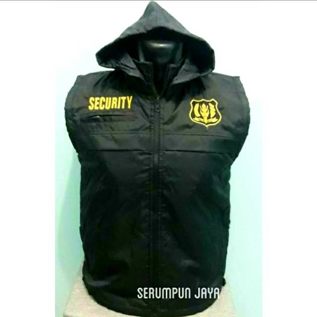 ROMPI SECURITY - ROMPI SECURITY HITAM PARASUT FULL BORDIR