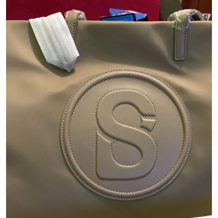 PRELOVED AALIYA BAG BUTTONSCARVES TAN