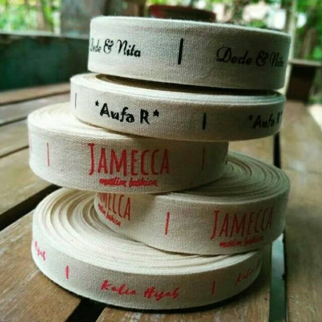 

Sablon Label Pita Katun