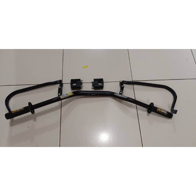 paket stang fatbar protaper + riser + handguard besi + handgrip protaper