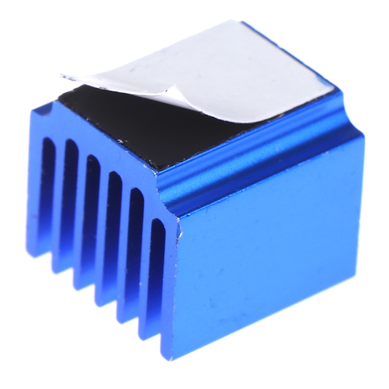 (LUCKID) 2pcs Radiator Heatsink Pendingin Bahan Aluminum Warna Biru Untuk Printer 3D