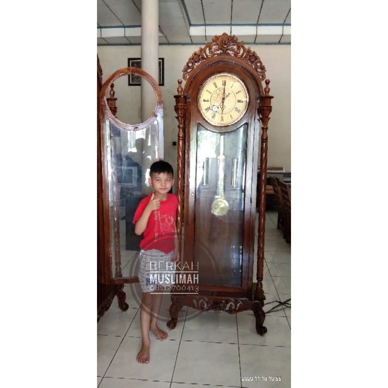 Jam Hias almari klasik kayu jati asli jepara/wajib tanyakan dl ongkirx