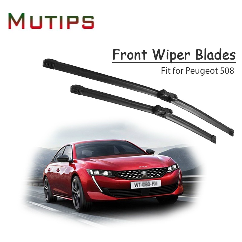 1 Set Karet Wiper Depan Mobil Untuk Peugeot 508 2010 2012 2013 2014 2015