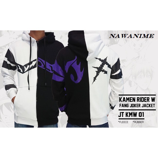 Jaket Hoodie Tokusatsu Kamen Rider Joker W Fang [JT KMW 01]