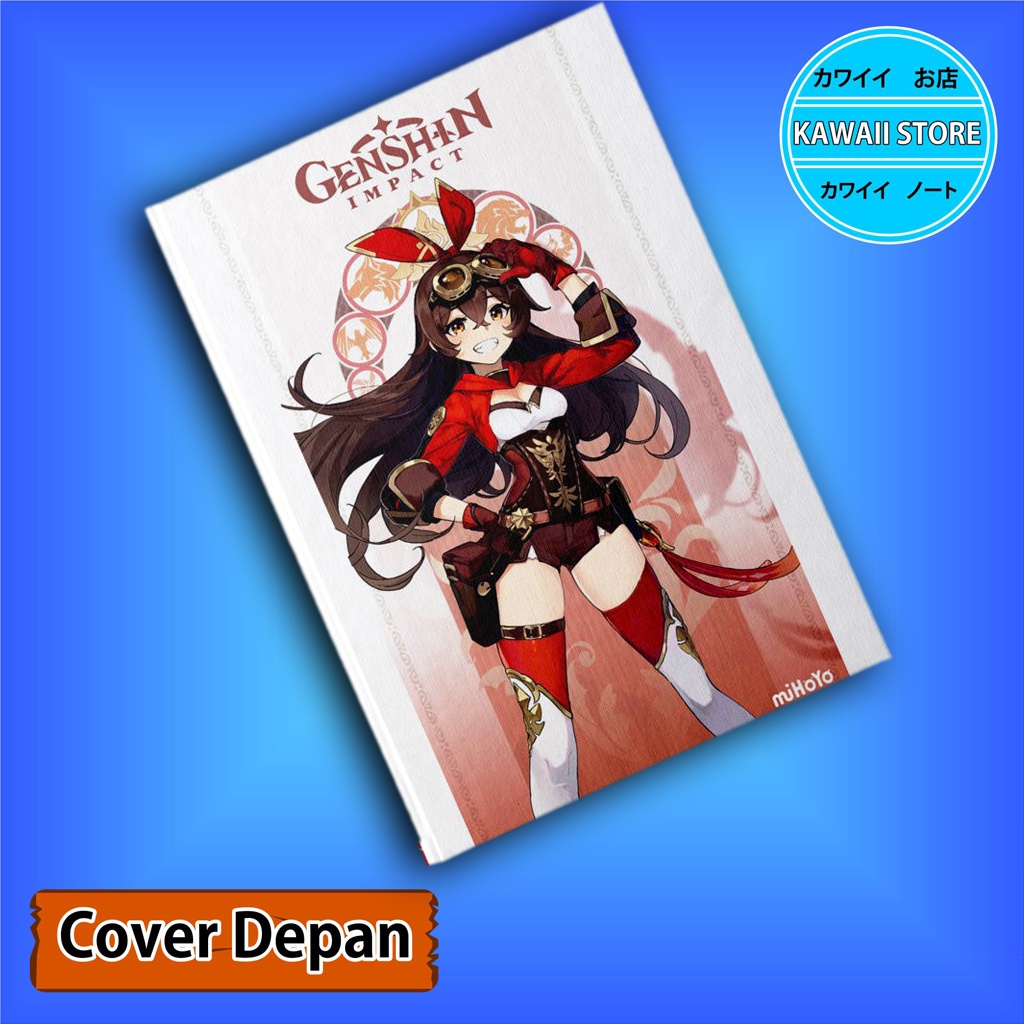 

Notebook / Pocket book Hard Cover Anime Game Genshin Impact AMBER uk A5 & A6 / Notes Book