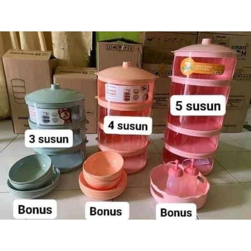 Technoplast Tudung Saji Susun  Dishes Keeper Set