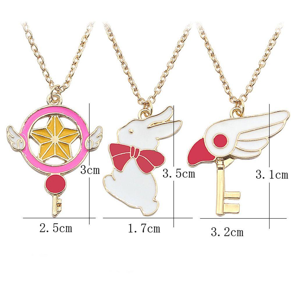 Kalung Rantai Dengan Liontin Anime Cardcaptor Sakura Untuk Wanita