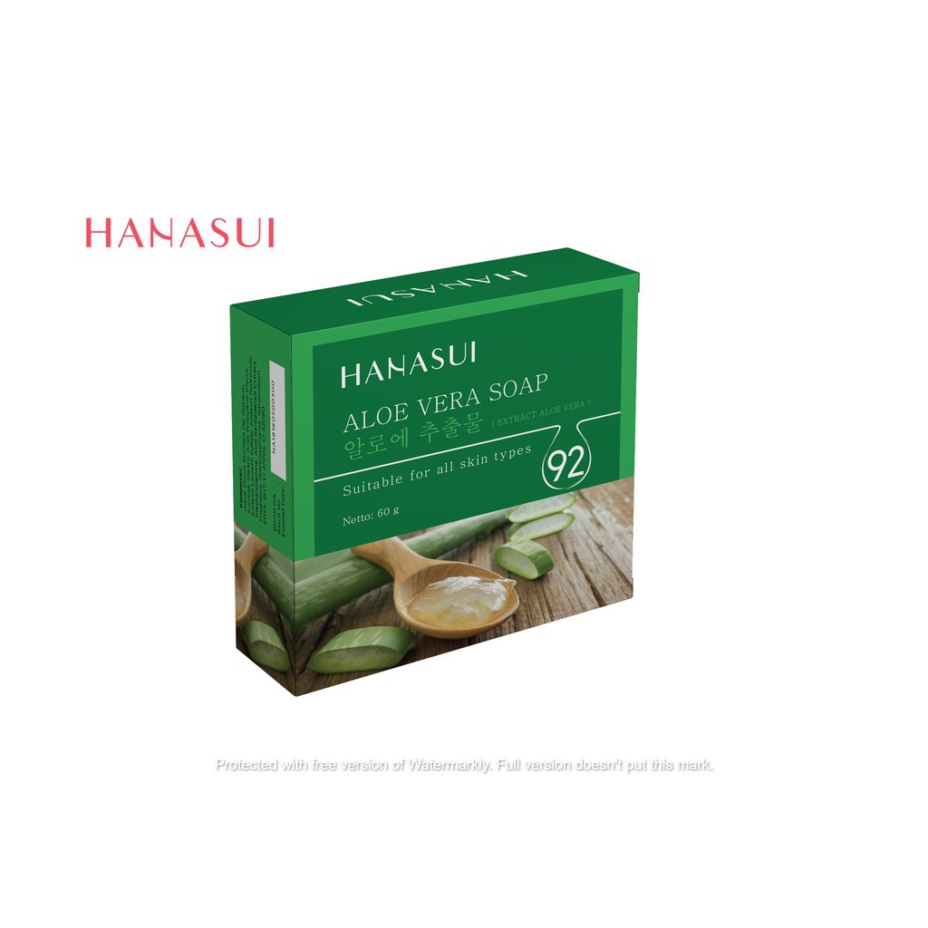 ✨ AKU MURAH ✨Hanasui Aloe Vera Soap / 60gr