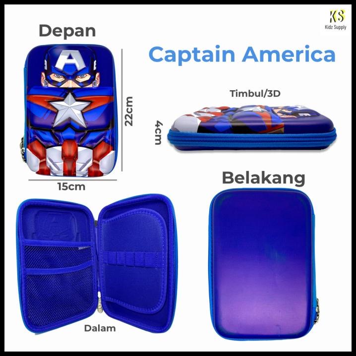 

Heaven | Tempat Kotak Pensil Hardcase Smiggle Anak Laki Karakter Timbul 3D