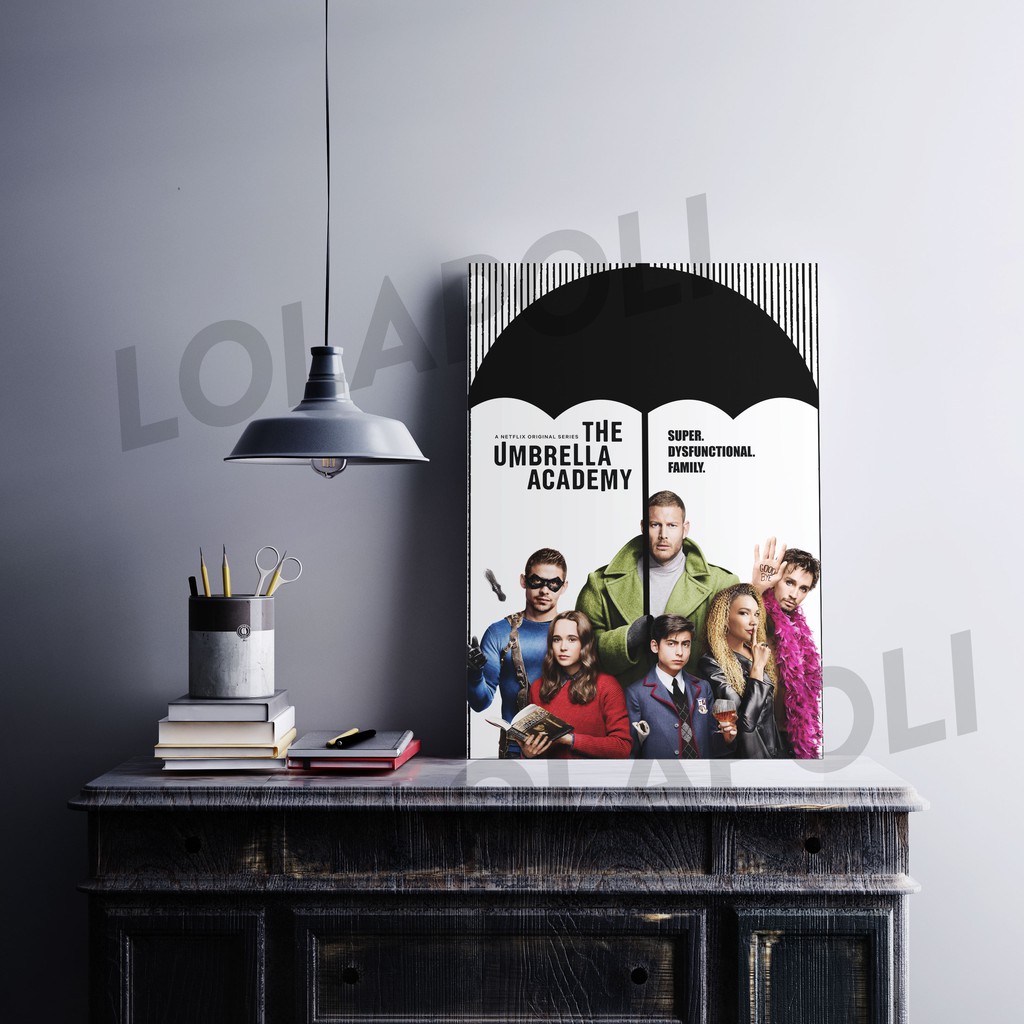 Hiasan Dinding Poster Kayu - Series The Umbrella Academy