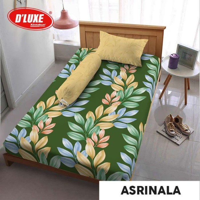 Promo Sprei Deluxe Kintakun Flower - Uk. 100x200 & 120x200 Single - Asrinala, 120x200(R0K8) Sprei Ki