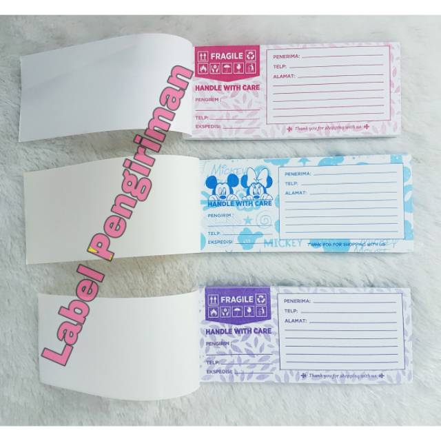 Label pengiriman online shop / label pengiriman olshop / label pengiriman murah / nota olshop custom