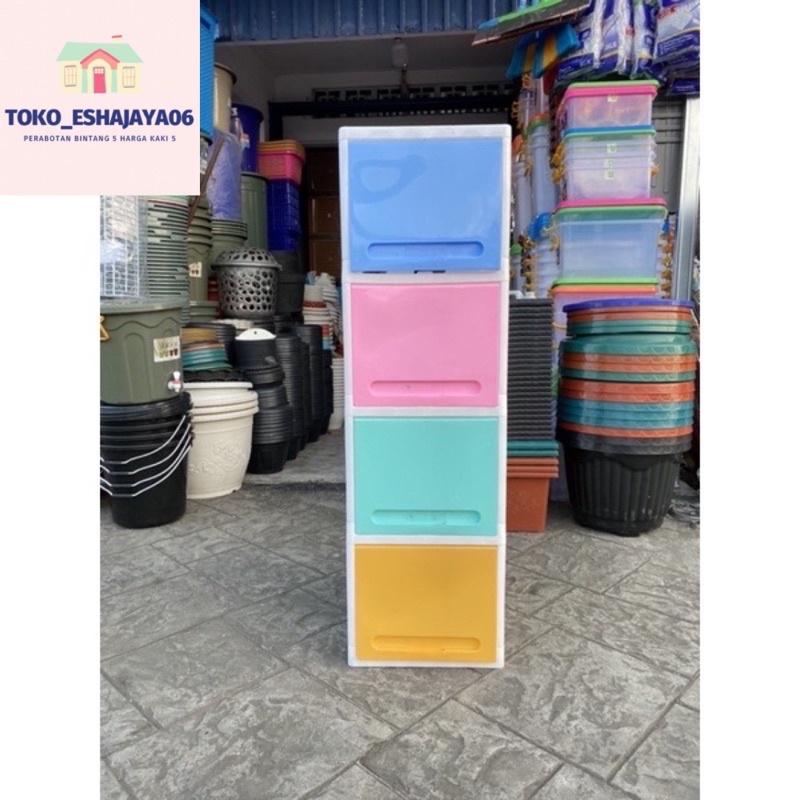 Club Lemari Plastik Flip Susun 4 Lemari Plastik Pintu Sliding
