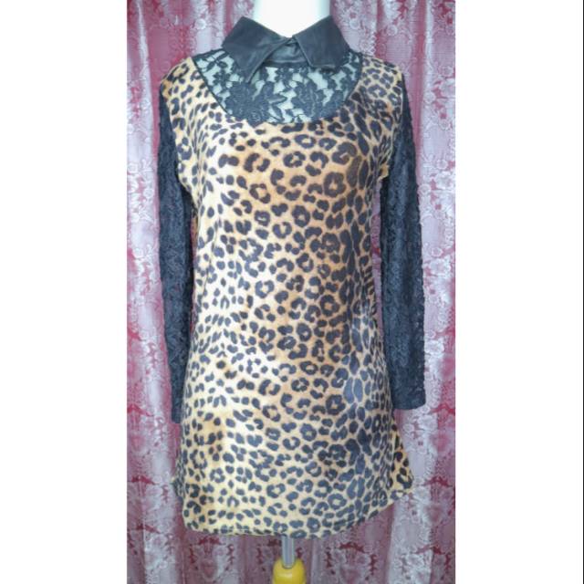 Atasan import motif macan