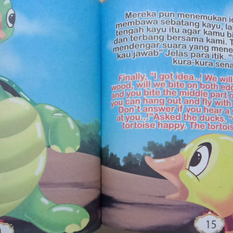 Buku Dongeng Fabel Gajah/Merpati/Itik/Raja Palsu