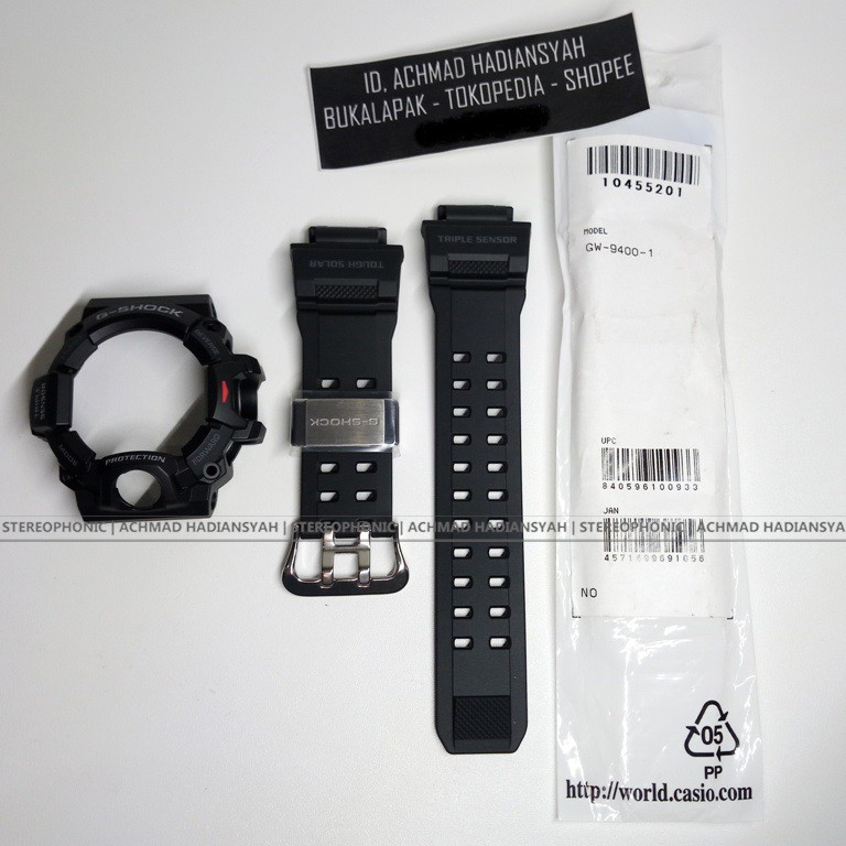 ORIGINAL CASIO GShock Bezel Dan Strap G9400-1 - GShock BnB GW9400 BnB GW-9400-1 Tali Jam GW9400