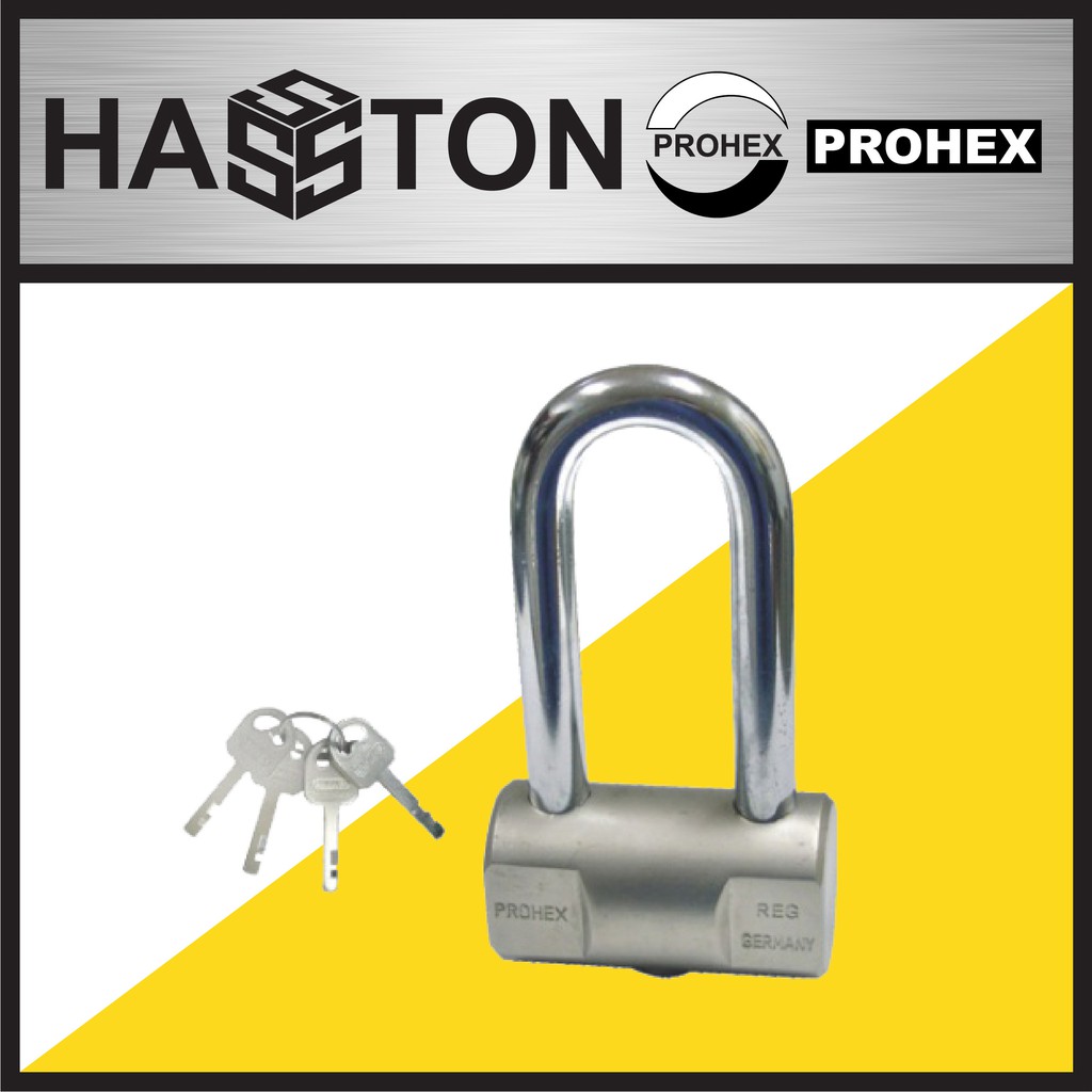 

HASSTON 50mm Gembok Bulat Satin Leher Panjang (1250-502)