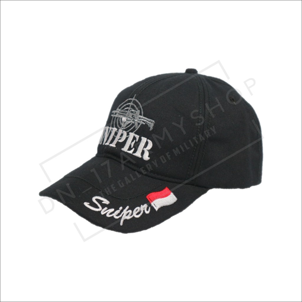 Topi Lapangan Sniper Hitam,Krem,Hijau Kanvas