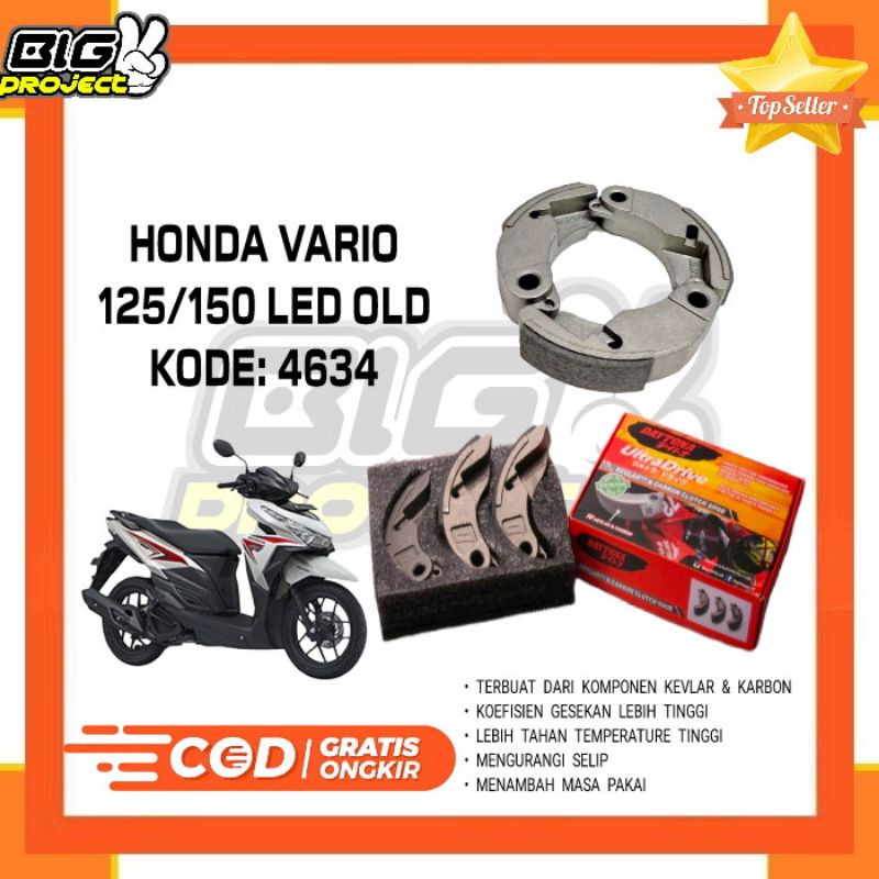 KAMPAS GANDA DAYTONA HI CARBON KEVLAR ORIGINAL DAYTONA VARIO 125/150 LED OLD KODE 4634