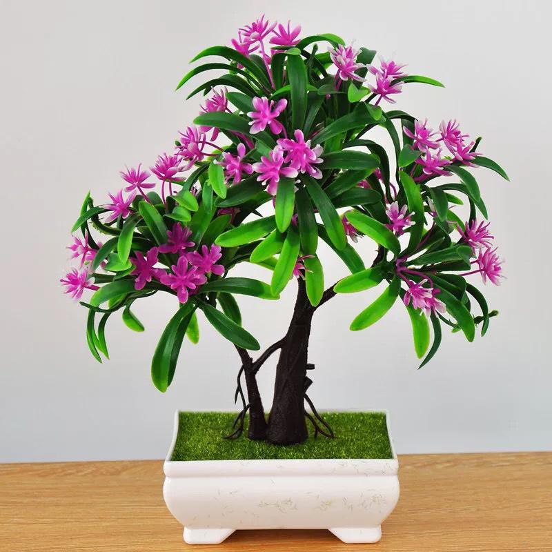 NM354 bunga plastik/panjang bunga artificial / Vas Petak-Ungu