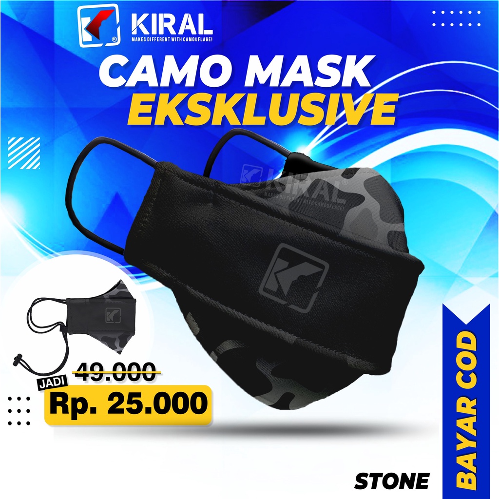 Masker kain kf94 kn95 3 Ply / Lapis Pria Dewasa Masker Bomber 4D Distro EVO Cowok Gaul Keren Terbaru