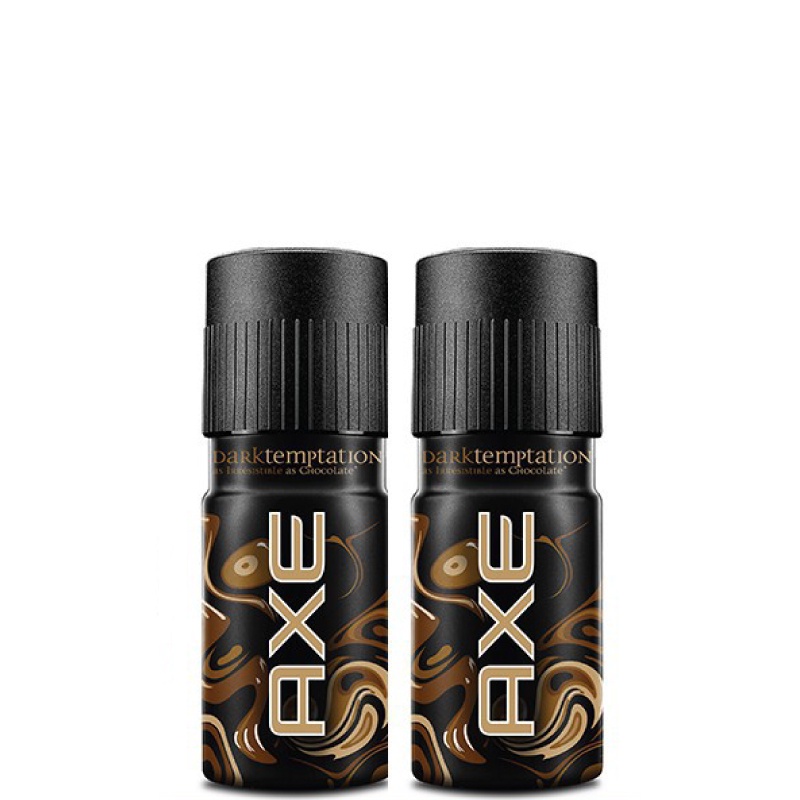 Axe Deodorant Deo Body Spray Parfum Pria Dark Temptation 2 x 150 mL