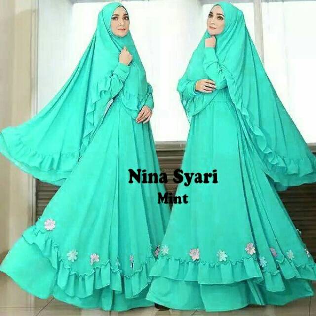 (RBN) GAMIS SET NINA SYAR'I EDISI II + KHIMAR SYAR'I