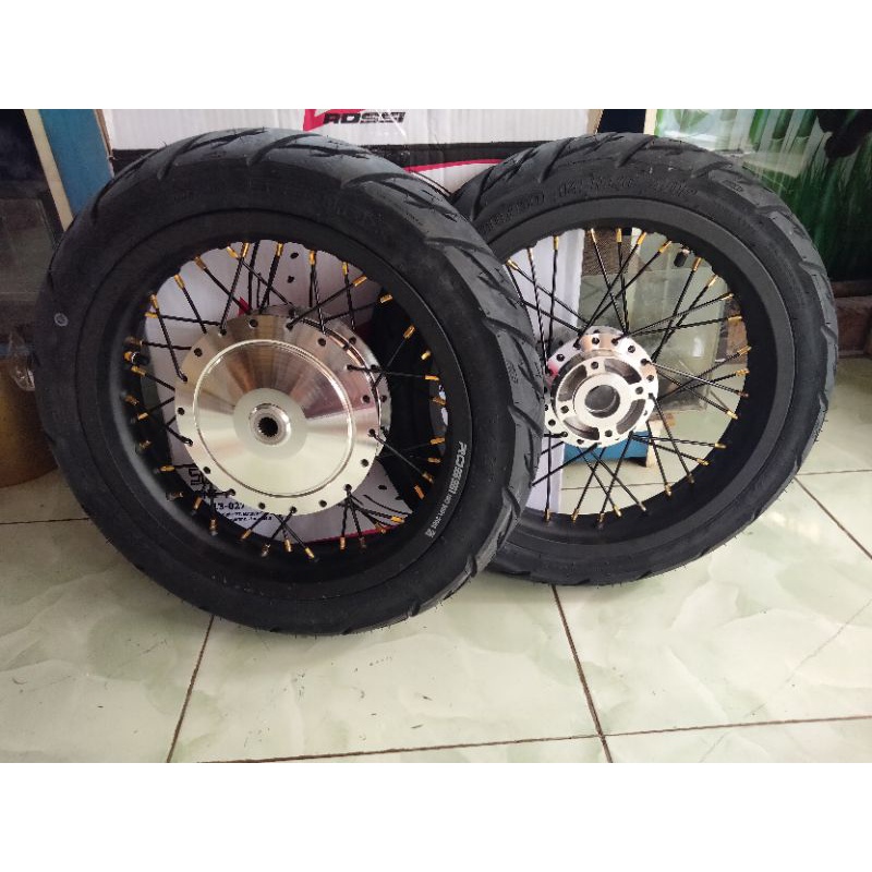 velg paketan Mio, Mio j, Fino dan Xeon tapak lebar 215/185x14 plus ban