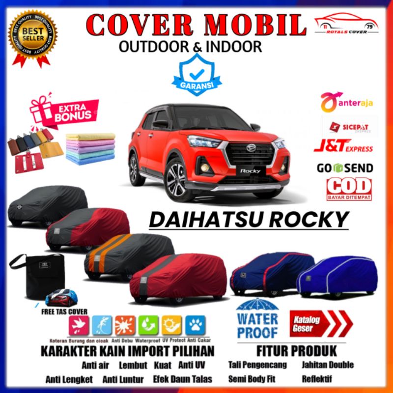 Body Cover Mobil Daihatsu Rocky 2021 / Sarung Mobil Daihatsu Rocky / Tutup Penutup Pelindung Mantol Kerudung Selimut Kerudung Mantel Mobil Daihatsu Rocky Outdoor Waterproof Anti Air