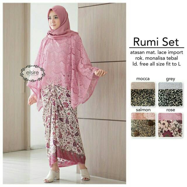 KEBAYA SET RUMI PINK
